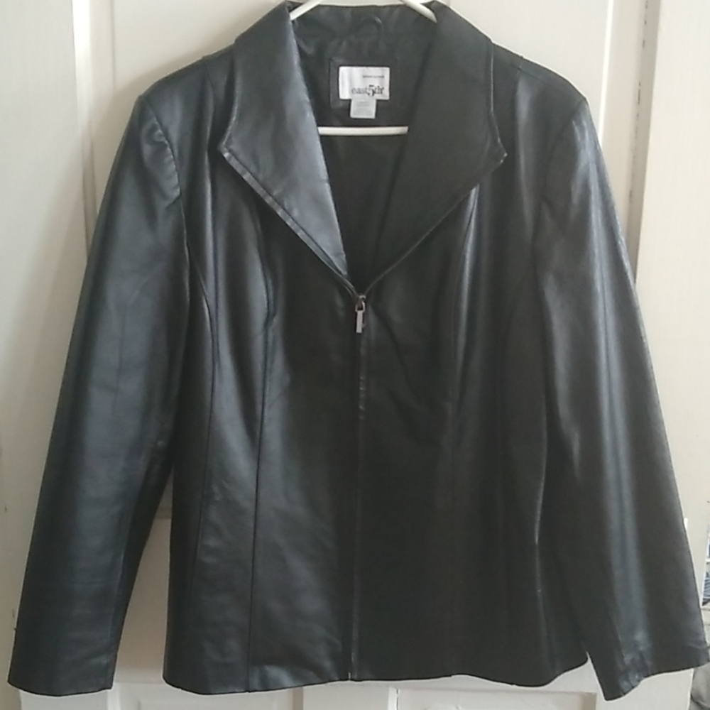 East 5th Black Genuine Leather Jacket
